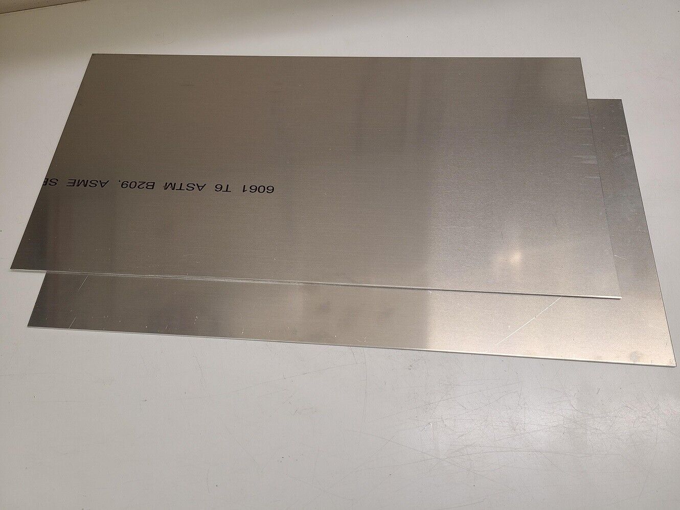 6061 Aluminum Sheet, 1/8" x 12" x 24" Long, T6 temper