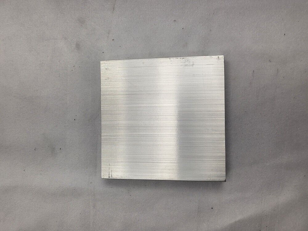 6061 Aluminum Flat Bar, 1/2" x 4" x 4" long, Solid Stock, Plate, Machining, 2pk