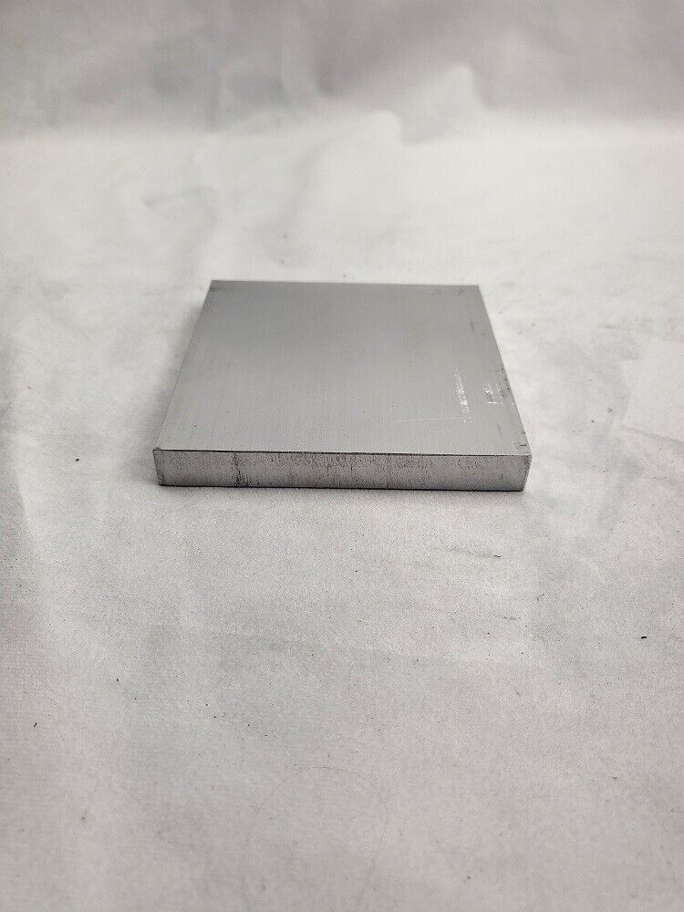 6061 Aluminum Flat Bar, 1/2" x 4" x 4" long, Solid Stock, Plate, Machining, 2pk