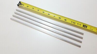 6061 Aluminum Round Bar, 1/4" Round, 12" long, Lathe, Solid, T6511, 4 pack