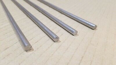 304 Stainless Steel 1/4" Round, 12" long bars, rods, 4 pack