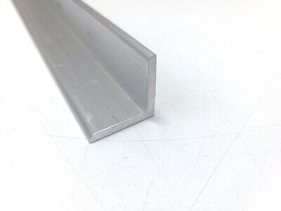 6061 Aluminum Angle, 1" x 1" x 36", 1/8" Thick Walls, Solid Stock, Bracket, Temper: T6511