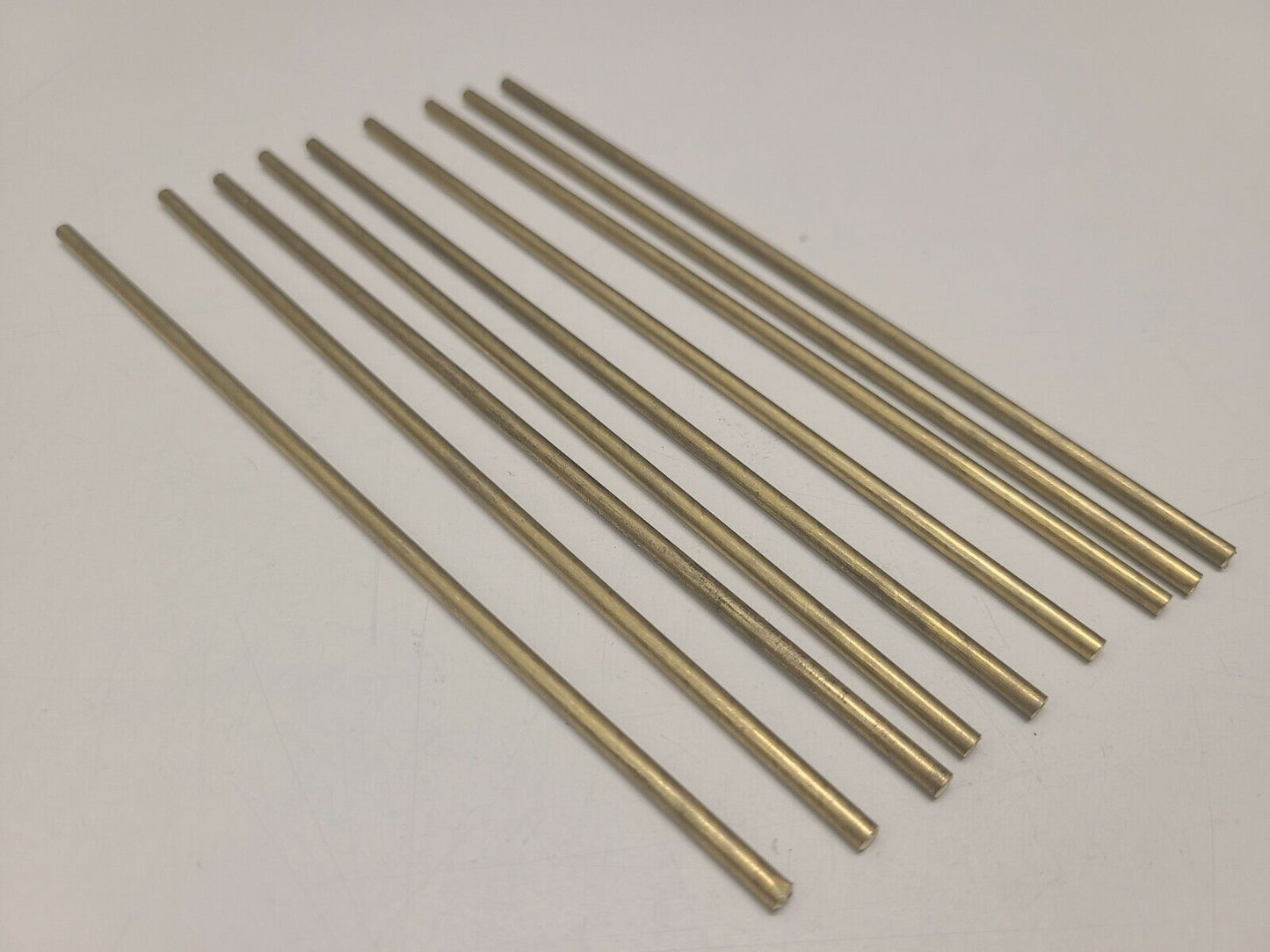 C360 Brass Pins, 1/8" round bar 6" long, H02, Knife making, handles, pins 12 pk