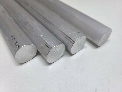 6061 Aluminum Round Bar, 1" Round, 11" long, Lathe, Solid, T6511, 2pk