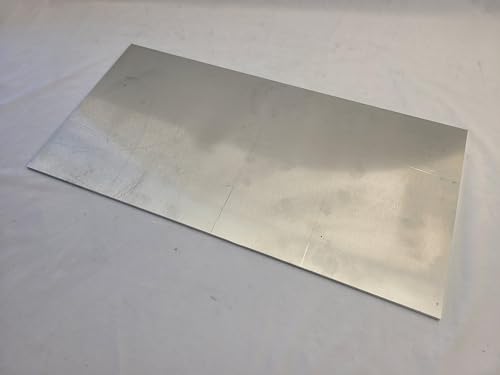 6061 Aluminum Plate, 1/4" x 12" x 24" Long, Solid Stock, Machining, T651