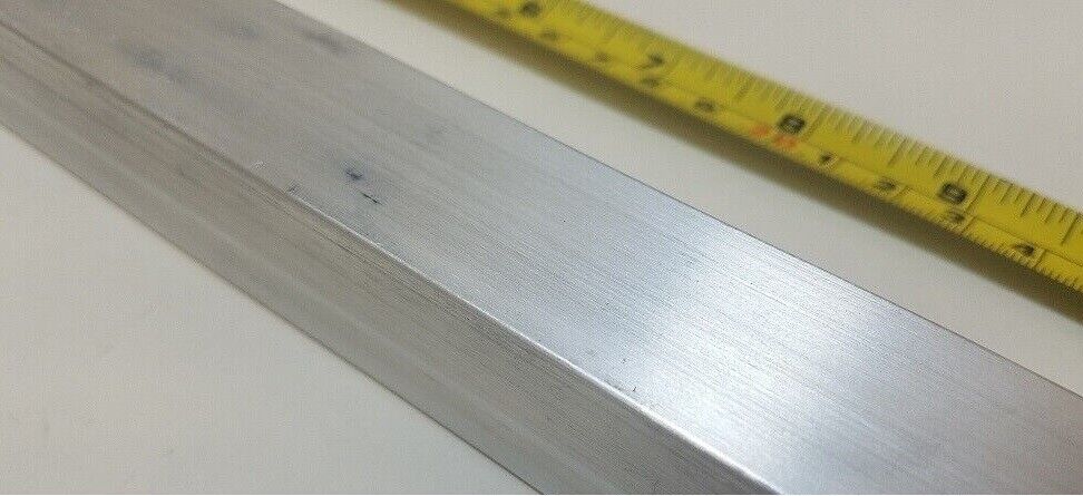 6061 Aluminum Square Bar, 1" Square x 46" long, Solid Stock T6511