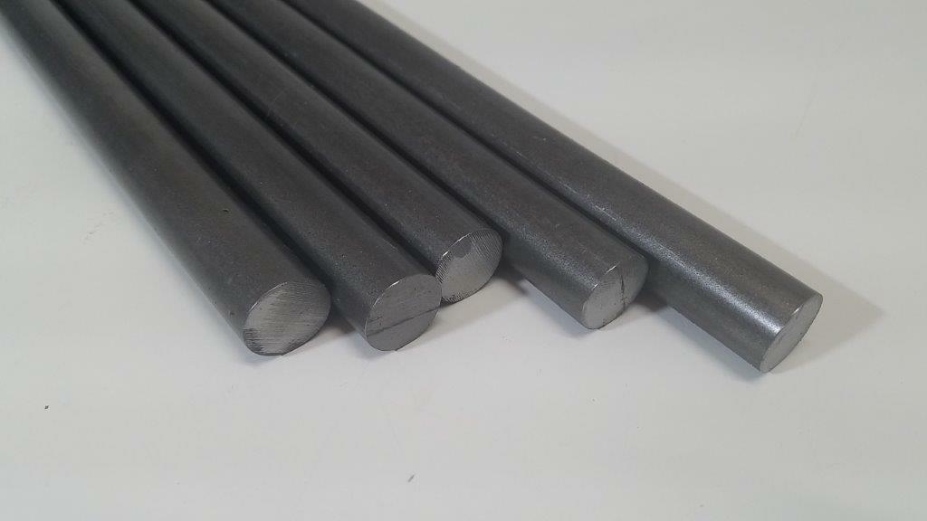 4140 Alloy Steel, 3/4" Round, 12" long bar, rod, Solid, Blacksmithing, Forging