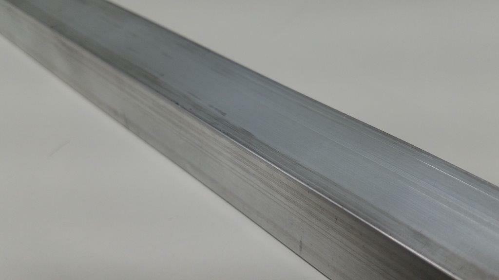 6063 Aluminum Tube 1" Square, 1/8" Walls, 46" long, T52, Hollow