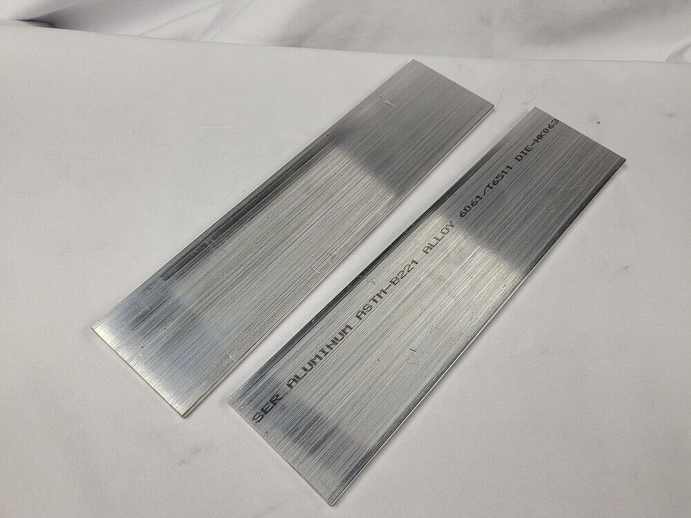 6061 Aluminum Flat Bar, 1/4" x 3" x 12" Long, Solid Stock Plate Machining, 2pk