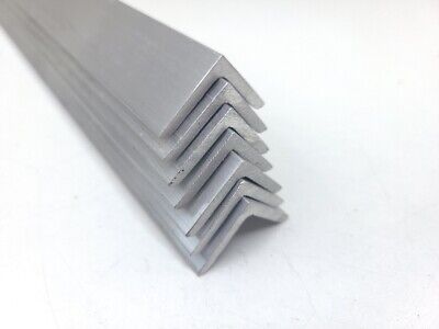 6061 Aluminum Angle, 1" x 1" x 36", 1/8" Thick Walls, Solid Stock, Bracket, Temper: T6511