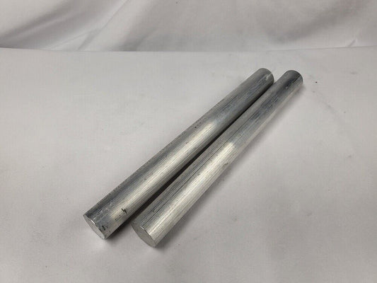 6061 Aluminum Round Bar, 1" Round, 10" long, Lathe, Solid, T6511, 2pk