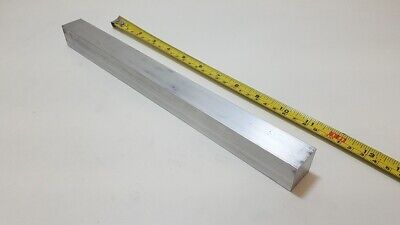 Long Square Solid 6061 Aluminum Square Bar, 1