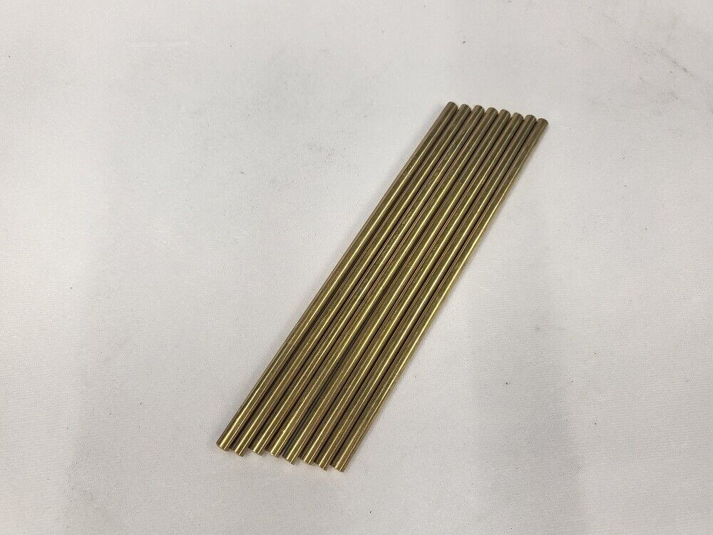 C360 Brass Pins, 3/16" round bar, 6" long, H02, Knife making, handle, 8 pack