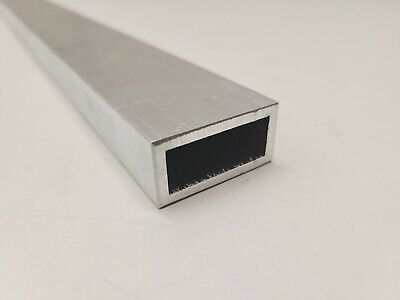 6063 Aluminum Tube 1" x 2" Rectangle, 1/8" Walls, 36" long, T52, Hollow