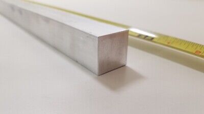 6061 Aluminum Square Bars, 1" Square x 36 & 38.5" long, Solid Stock, SPO