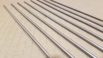 304 Stainless Steel 1/8" Round, 11" long bars, rods, 8 pack