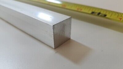 6061 Aluminum Square Bar, 3/4" Square x 36" long, Solid Stock, T6511