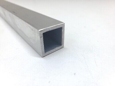 6063 Aluminum Tube 1" Square, 1/8" Walls, 24" long, T52, Hollow