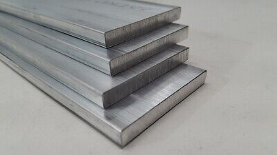 6061 Aluminum Flat Bar, 1/4" x 2" x 10" long, Solid Stock, Plate, Machining, 2pk