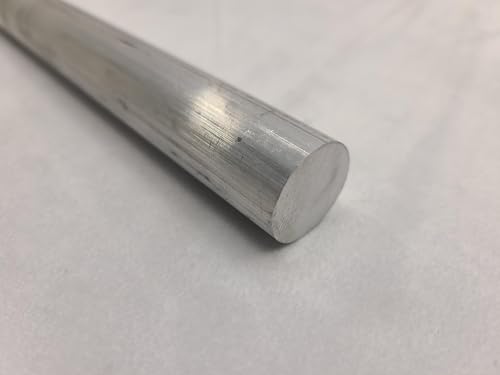 6061 Aluminum Round Bar, 7/8" Round, 24" Long, Lathe, Solid, T6511