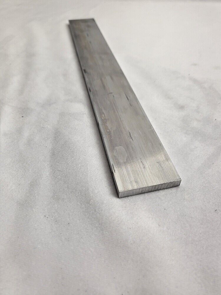 6061 Aluminum Flat Bar, 1/4" x 1-1/2" x 12" long, Solid Stock, Plate, machining