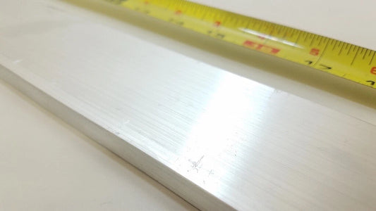 6061 Aluminum Flat Bar, 3/8" x 2" x 46" long, Solid Stock, Plate, Machining