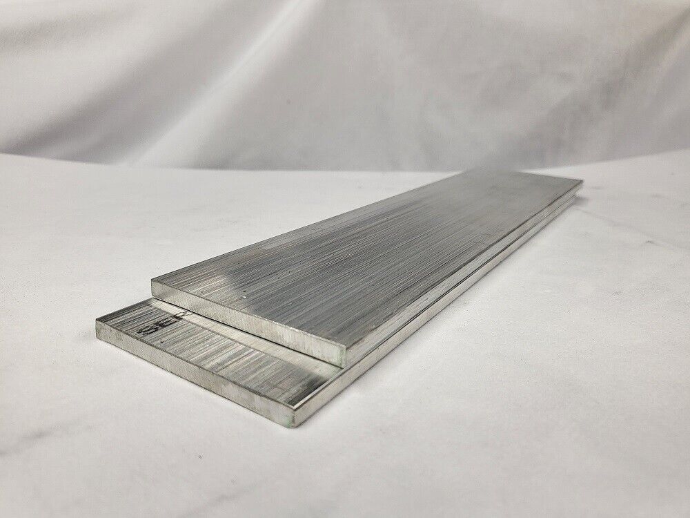 6061 Aluminum Flat Bar, 1/4" x 3" x 10" Long Solid Stock Plate, Machining, 2pk