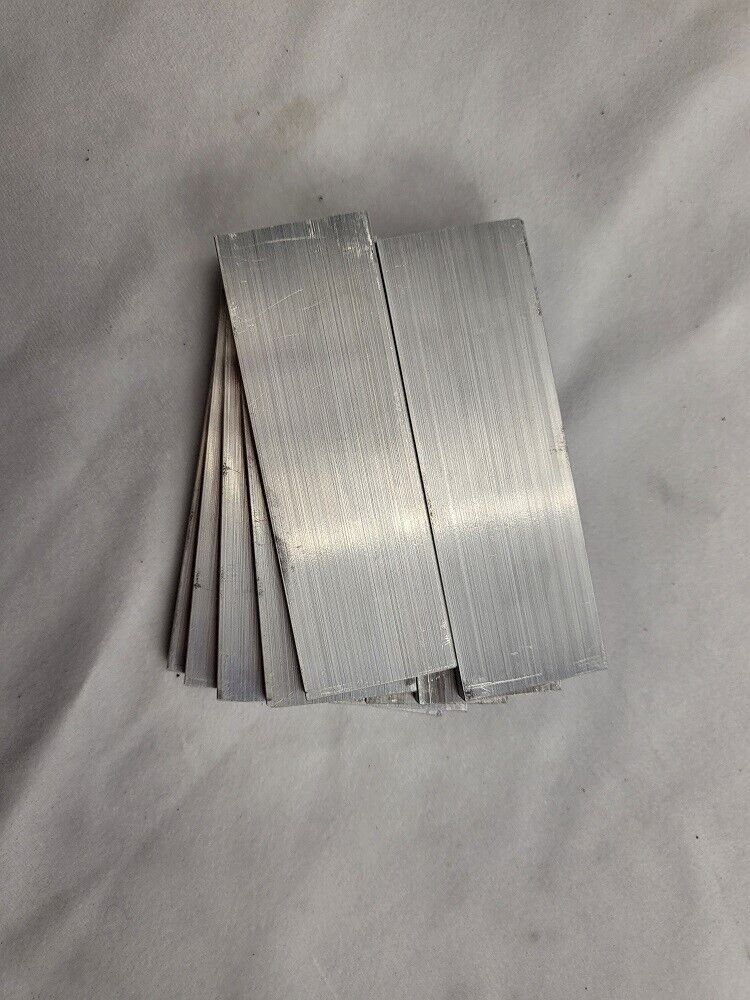 6061 Aluminum Flat Bar, 1/4" x 1-1/2" x 4-1/2" long, Solid Stock, Plate, 10 pk, T6511