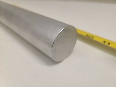 6061 Aluminum Round Bar, 1-1/2" Round, 10" long, Lathe, Solid, T6511