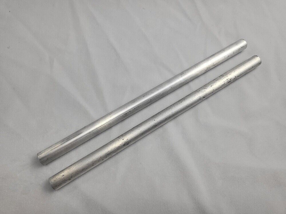 6061 Aluminum Round Bar, 5/8" Round, 10" long, Lathe, Solid, T6511, 2pk