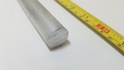 6061 Aluminum Round Bar, 3/4" Round, 12" long, Lathe, Solid, T6511, 2pk