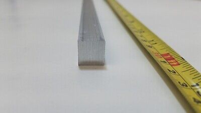 6061 Aluminum Square Bar, 1/2" Square x 12" long, Solid Stock, T6511, 4 pack