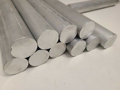 6061 Aluminum Round Bar, 1-1/2" Round, 10" long, Lathe, Solid, T6511