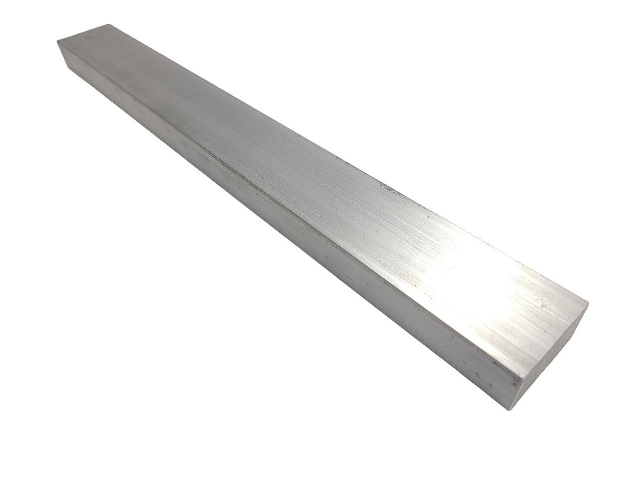 6061 Aluminum Flat Bar, 1 x 2 x 18" long, Solid Stock, Plate, Machining, T6511