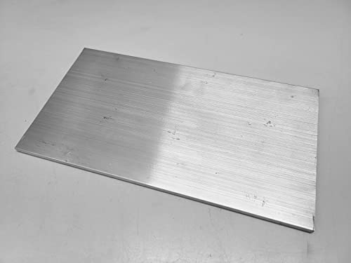 6061 Aluminum Flat Bar, 1/4" x 6" x 10" Long, Solid Stock, Plate, Machining, T6511