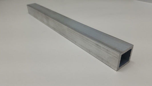 6063 Aluminum Tube 1" Square, 1/8" Walls, 12" long, T52, Hollow