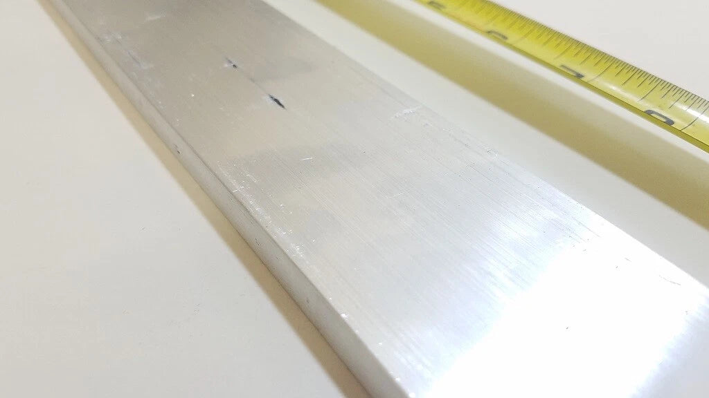6061 Aluminum Flat Bar, 1/2" x 2" x 46" long, Solid Stock, Plate, Machining