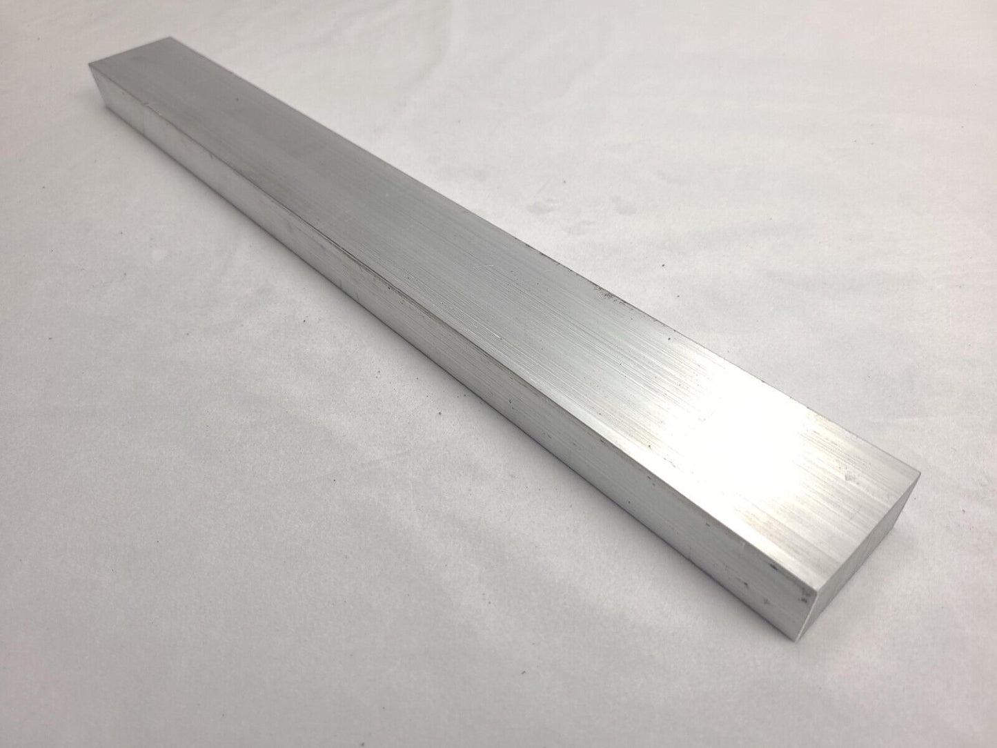 6061 Aluminum Flat Bar, 1 x 2 x 18" long, Solid Stock, Plate, Machining, T6511