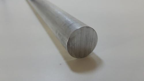 6061 Aluminum Round Bar, 1-1/4" Round, 24" Long, Lathe, Solid, T6511