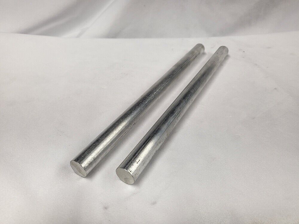 6061 Aluminum Round Bar, 3/4" Round, 10" long, Lathe, Solid, T6511, 2pk