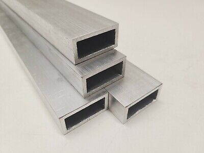 6063 Aluminum Tube 3/4" x 1-1/2" Rectangle, 1/8" Walls, 24" long, T52, Hollow