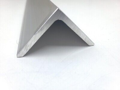 6061 Aluminum Angle, 2" x 2" x 10", 3/16" Thick Walls, Solid Stock, Bracket, T6511