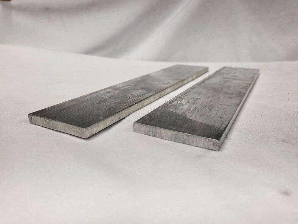 6061 Aluminum Flat Bar, 1/4" x 2" x 10" long, Solid Stock, Plate, Machining, 2pk