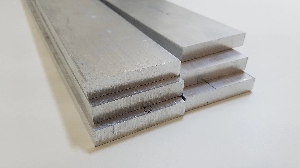 6061 Aluminum Flat Bar, 3/8" x 2" x 46" long, Solid Stock, Plate, Machining