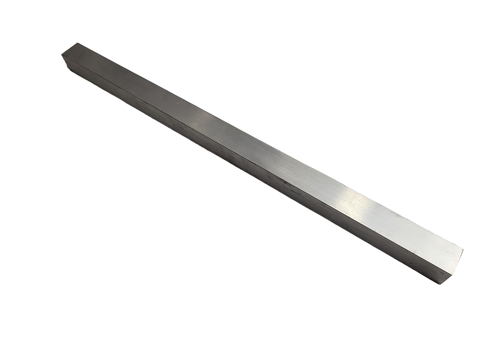 6063 Aluminum Tube – 1" Square, 1/8" Wall, 36" Long, T52, Hollow – Made In USA