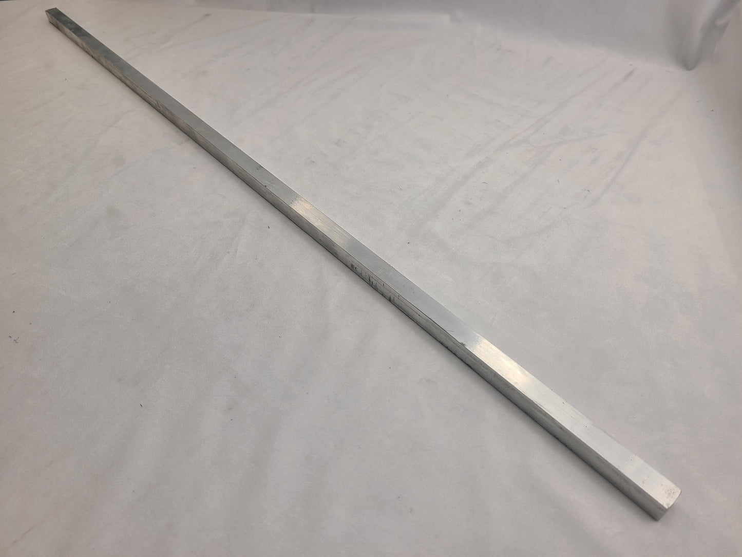 6061 Aluminum Square Bar, 5/8" Square x 24" Long, Solid Stock, T6511