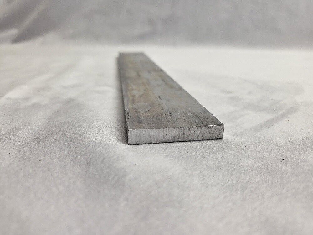 6061 Aluminum Flat Bar, 1/4" x 1-1/2" x 12" long, Solid Stock, Plate, machining