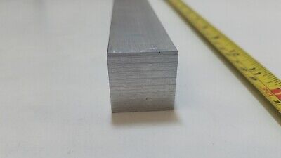 6061 Aluminum Square Bar, 1" Square x 12" long, Solid Stock, T6511